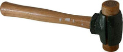 Garland - 1-1/2 Lb Head Rawhide Hammer - 11" OAL, 11" Long Wood Handle - A1 Tooling