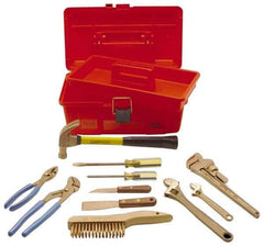 Ampco - 11 Piece Nonsparking Tool Set - Comes in Tool Box - A1 Tooling