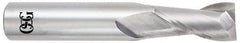 OSG - 9/16", 1-1/8" LOC, 9/16" Shank Diam, 3-1/2" OAL, 2 Flute, Solid Carbide Square End Mill - Single End, Uncoated, Spiral Flute, 30° Helix, Centercutting, Right Hand Cut, Right Hand Flute, Series 452 - A1 Tooling