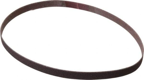 Norton - 1/4" Wide x 12" OAL, 120 Grit, Aluminum Oxide Abrasive Belt - Aluminum Oxide, Fine, Coated, Series R228 - A1 Tooling