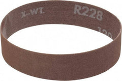 Norton - 1" Wide x 12" OAL, 120 Grit, Aluminum Oxide Abrasive Belt - Aluminum Oxide, Fine, Coated, Series R228 - A1 Tooling