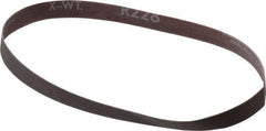 Norton - 1/2" Wide x 18" OAL, 320 Grit, Aluminum Oxide Abrasive Belt - Aluminum Oxide, Extra Fine, Coated, Series R228 - A1 Tooling