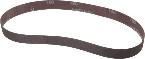 Norton - 1" Wide x 30" OAL, 180 Grit, Aluminum Oxide Abrasive Belt - Aluminum Oxide, Very Fine, Coated, Series R228 - A1 Tooling