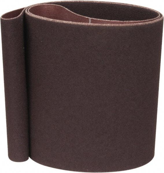 Norton - 4" Wide x 48" OAL, 80 Grit, Aluminum Oxide Abrasive Belt - Aluminum Oxide, Medium, Coated, Series R228 - A1 Tooling