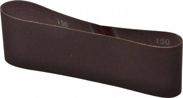 Norton - 3" Wide x 21" OAL, 150 Grit, Aluminum Oxide Abrasive Belt - Aluminum Oxide, Very Fine, Coated, Series R228 - A1 Tooling