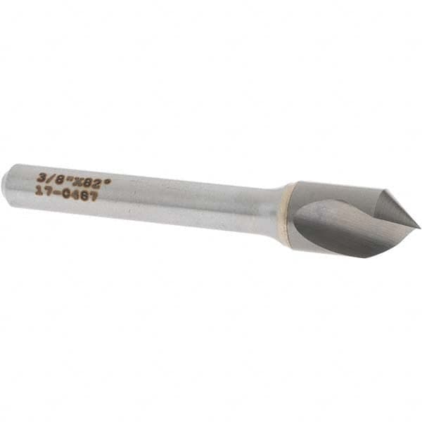 OSG - 3/8" Head Diam, 1/4" Shank Diam, 1 Flute 82° Solid Carbide Countersink - A1 Tooling