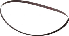 Norton - 1/4" Wide x 18" OAL, 120 Grit, Aluminum Oxide Abrasive Belt - Aluminum Oxide, Fine, Coated, Series R228 - A1 Tooling