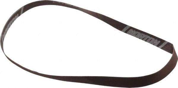 Norton - 1/2" Wide x 24" OAL, 220 Grit, Aluminum Oxide Abrasive Belt - Aluminum Oxide, Very Fine, Coated, Series R228 - A1 Tooling