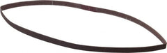 Norton - 1/4" Wide x 18" OAL, 180 Grit, Aluminum Oxide Abrasive Belt - Aluminum Oxide, Very Fine, Coated, Series R228 - A1 Tooling