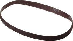 Norton - 1/2" Wide x 18" OAL, 180 Grit, Aluminum Oxide Abrasive Belt - Aluminum Oxide, Very Fine, Coated, Series R228 - A1 Tooling