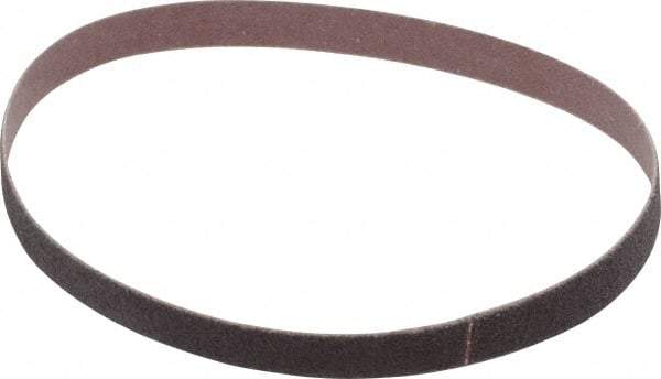 Norton - 3/8" Wide x 13" OAL, 80 Grit, Aluminum Oxide Abrasive Belt - Aluminum Oxide, Medium, Coated, Series R228 - A1 Tooling