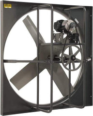 Americraft - 36" Blade, Belt Drive, 1 hp, 13,174 CFM, TEFC Exhaust Fan - 42-1/2" Opening Height x 42-1/2" Opening Width, 16/8 Amp, 115/230 Volt, 1 Speed, Single Phase - A1 Tooling