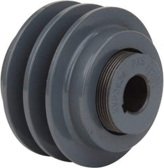 TB Wood's - 1-1/8" Inside Diam x 7.1" Outside Diam, 2 Groove, Variable Pitched Type 2 Sheave - Belt Sections 4L, 5L, A, B & 5V, 3-1/4" Sheave Thickness, 1-1/4" Side Groove Thickness 1-5/8 to 2-3/8" Face Width - A1 Tooling