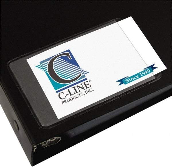 C-LINE - 10 Piece Business Card/ID Protectors - 3-1/2" High x 2" Wide - A1 Tooling