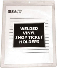 C-LINE - 50 Piece Clear Shop Ticket Holder - 8" High x 5" Wide - A1 Tooling