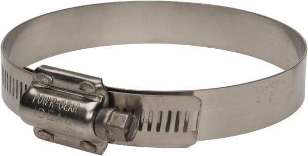 IDEAL TRIDON - SAE Size 412, 3-1/4 to 4-1/8" Diam, Stainless Steel High Torque Worm Drive Clamp - 5/8" Wide, Material Grade 304, Series 60 - A1 Tooling