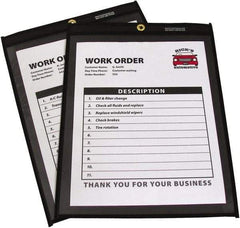 C-LINE - 25 Piece Clear Stitched Shop Ticket Holder - 11" High x 8-1/2" Wide - A1 Tooling