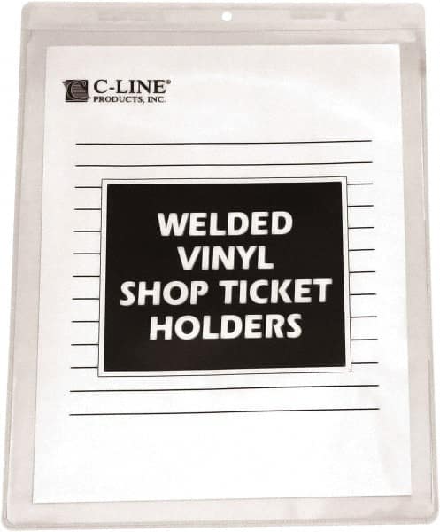 C-LINE - 50 Piece Clear Shop Ticket Holder - 12" High x 9" Wide - A1 Tooling