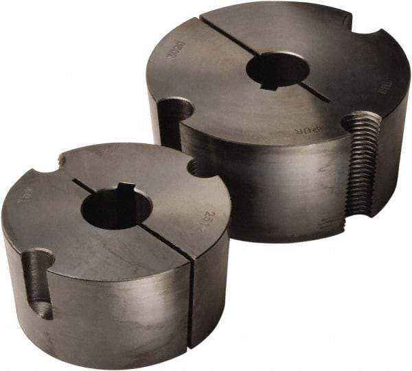 TB Wood's - 2-1/8" Bore, 5/8 Thread, 1/2" Wide Keyway, 1/4" Deep Keyway, Tapered Lock Sprocket Bushing - 4-1/4" Max Outside Diam - A1 Tooling