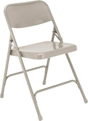 NPS - 18-1/4" Wide x 20-1/4" Deep x 29-1/2" High, Steel Standard Folding Chair - Gray - A1 Tooling