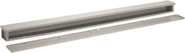 nVent Hoffman - 6" High x 6" Wide x 48" Long, Solid Wall Wire Duct - Gray, Slip-on Cover, Steel - A1 Tooling