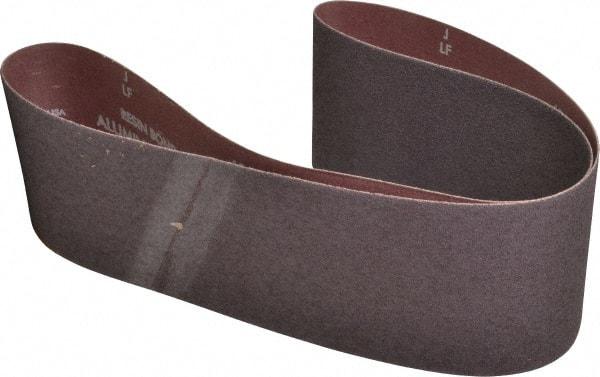 Norton - 4" Wide x 48" OAL, 40 Grit, Aluminum Oxide Abrasive Belt - Aluminum Oxide, Coarse, Coated, Series R228 - A1 Tooling