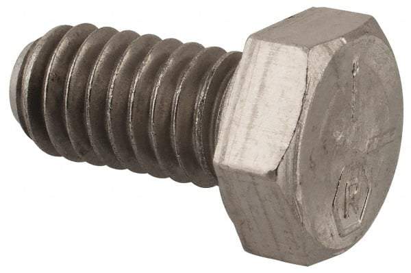 Made in USA - 5/16-18 UNC, 5/8" Length Under Head Hex Head Cap Screw - Grade 18-8 Stainless Steel, Uncoated, 1/2" Hex - A1 Tooling