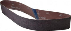 Norton - 2" Wide x 30" OAL, 40 Grit, Aluminum Oxide Abrasive Belt - Aluminum Oxide, Coarse, Coated, Series R228 - A1 Tooling