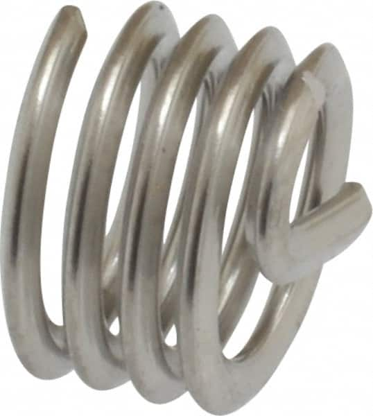 Heli-Coil - 5/16-18 UNC, 0.312" OAL, Free Running Helical Insert - 4 Free Coils, Tanged, Stainless Steel, 1D Insert Length - A1 Tooling