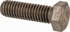 Made in USA - 3/8-16 UNC, 1-1/4" Length Under Head Hex Head Cap Screw - Grade 18-8 Stainless Steel, Uncoated, 9/16" Hex - A1 Tooling