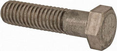 Made in USA - 3/8-16 UNC, 1-1/2" Length Under Head Hex Head Cap Screw - Grade 18-8 Stainless Steel, Uncoated, 9/16" Hex - A1 Tooling