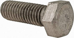 Made in USA - 1/2-13 UNC, 1-1/2" Length Under Head Hex Head Cap Screw - Grade 18-8 Stainless Steel, Uncoated, 3/4" Hex - A1 Tooling