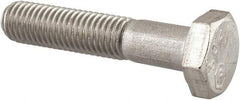 Made in USA - 1/4-28 UNF, 1-1/4" Length Under Head Hex Head Cap Screw - Grade 18-8 Stainless Steel, Uncoated, 7/16" Hex - A1 Tooling