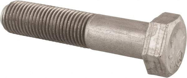 Made in USA - 3/8-24 UNF, 1-3/4" Length Under Head Hex Head Cap Screw - Grade 18-8 Stainless Steel, Uncoated, 9/16" Hex - A1 Tooling