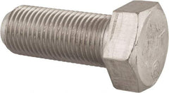 Made in USA - 1/2-20 UNF, 1-1/4" Length Under Head Hex Head Cap Screw - Grade 18-8 Stainless Steel, Uncoated, 3/4" Hex - A1 Tooling