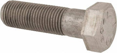 Made in USA - 1/2-20 UNF, 1-3/4" Length Under Head Hex Head Cap Screw - Grade 18-8 Stainless Steel, Uncoated, 3/4" Hex - A1 Tooling