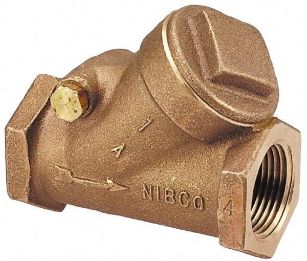 NIBCO - 1-1/2" Bronze Check Valve - Y-Pattern, FNPT x FNPT, 200 WOG - A1 Tooling