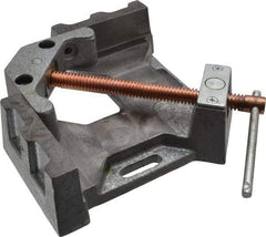 Strong Hand Tools - Fixed Angle, 2 Axes, 4.8" Long, 1.38" Jaw Height, 3-3/4" Max Capacity, Cast Iron Angle & Corner Clamp - 90° Clamping Angle - A1 Tooling