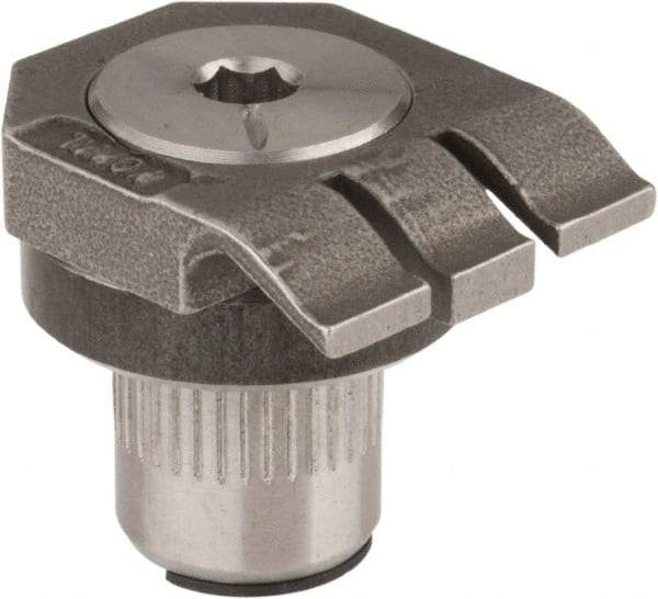 Mitee-Bite - 7-1/2mm Clamping Height, 880 Lb Clamping Pressure, Raised Height Low Profile Positioning Stop - 7-1/2mm Jaw Height, Spring Steel, Series Mitee-Bite Kopal Mini Clamps - A1 Tooling