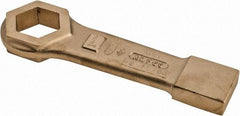 Ampco - 1-11/16" 6 Point Striking Box Wrench - Single End, 9-7/8" OAL, Aluminum Bronze - A1 Tooling