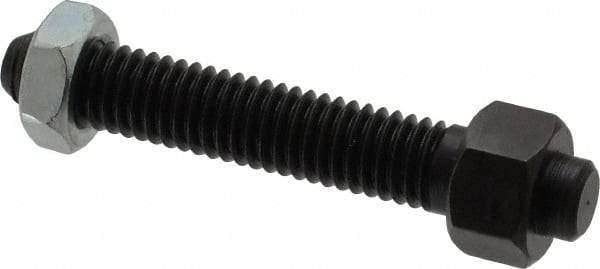 Jergens - 3/8-16 Thread, 9/16" Size, 2-1/2" Long, Black Oxide Coated, Low Carbon Steel Clamp Rest - 1-13/16" Thread Length, 11/32" Pin Diam x 5/32" Pin Height, 11/32" Nut Height - A1 Tooling