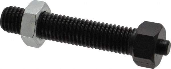 Jergens - 5/8-11 Thread, 7/8" Size, 3-27/32" Long, Black Oxide Coated, Low Carbon Steel Clamp Rest - 2-15/16" Thread Length, 11/32" Pin Diam x 3/16" Pin Height, 1/2" Nut Height - A1 Tooling