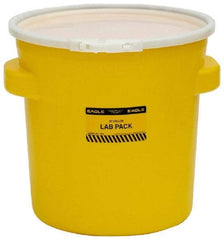 Eagle - 20 Gallon Capacity, Plastic Lever Lock, Yellow Lab Pack - 5 Gallon Container, Polyethylene, 88 Lb. Capacity, UN 1H2/X40/S Listing - A1 Tooling