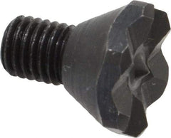 Jergens - Pointed Tooth, 1/4-28, 0.46" Shank Length, 1/4" Thread Length, Black Oxide Finish, Hex Head, Adjustable Positioning Gripper - 1/2" Hex, 1/8" Head Height - A1 Tooling