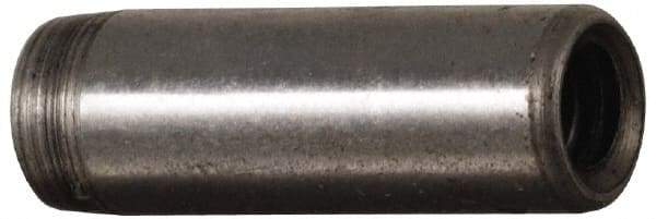 Jergens - 7/16" Diam x 2" Pin Length C-1215 Alloy Steel Pull Out Dowel Pin - C 47-58 & C 60-64 (Surface) Hardness, 1 Beveled & 1 Threaded End - A1 Tooling