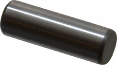 Jergens - 1/4" Diam x 3/4" Pin Length C-1215 Alloy Steel Pull Out Dowel Pin - C 47-58 & C 60-64 (Surface) Hardness, 1 Beveled & 1 Threaded End - A1 Tooling