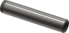 Jergens - 1/4" Diam x 1-1/4" Pin Length C-1215 Alloy Steel Pull Out Dowel Pin - C 47-58 & C 60-64 (Surface) Hardness, 1 Beveled & 1 Threaded End - A1 Tooling