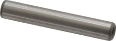 Jergens - 1/4" Diam x 1-1/2" Pin Length C-1215 Alloy Steel Pull Out Dowel Pin - C 47-58 & C 60-64 (Surface) Hardness, 1 Beveled & 1 Threaded End - A1 Tooling