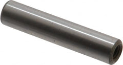 Jergens - 5/16" Diam x 1-1/2" Pin Length C-1215 Alloy Steel Pull Out Dowel Pin - C 47-58 & C 60-64 (Surface) Hardness, 1 Beveled & 1 Threaded End - A1 Tooling