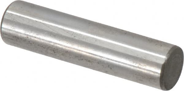 Jergens - 3/8" Diam x 1-1/2" Pin Length C-1215 Alloy Steel Pull Out Dowel Pin - C 47-58 & C 60-64 (Surface) Hardness, 1 Beveled & 1 Threaded End - A1 Tooling